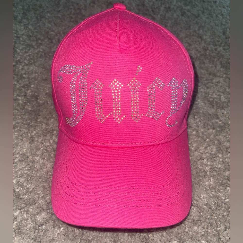 Juicy Couture Bright Pink Bling Logo Women’s Cap